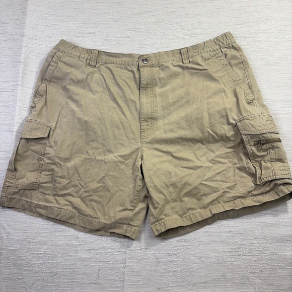 Columbia Other - Columbia Mens Khaki Cotton Cargo Shorts 3XB Tan Hiking Utility‎ Outdoor